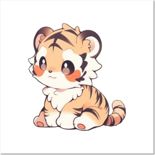 Cute little baby tiger Posters and Art